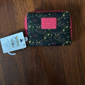 Loungefly Pokémon Black and Pink Wallet
